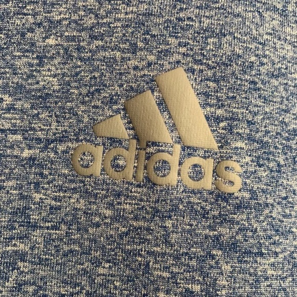 Adidas Climalite Blue Workout Short Sleeve Shirt - Picture 5 of 6